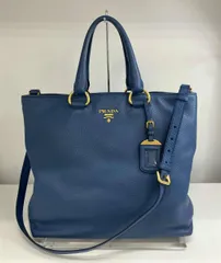 PRADA プラダ トートバッグ ショルダーバッグ ブルー
