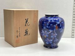 深川製磁 金彩芙蓉雀図花瓶 - メルカリ