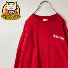 【L006】スウェット ワンポイント刺繍 裏毛 ビッグ ゆるだぼ 裏毛 古着