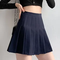 レディース プリーツスカート ミニ丈 韓国ファッション ハイウエスト Aライン 制服風 可愛い 白 ホワイト 春夏 秋冬 ミニスカ モード ダンス