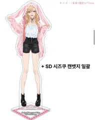 Motto コラボ カフェ マリン 大型 アクリル スタンド + 缶バッジ 1種