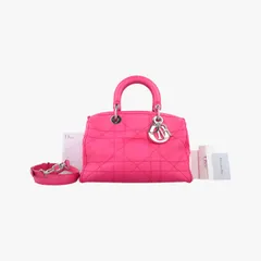 クリスチャンディオールChristian Diorグランヴィル ローズ レッド ラムスキン 09-BO-1103