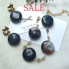 【SALE】ジャスパーのブレスレット&チャームセット