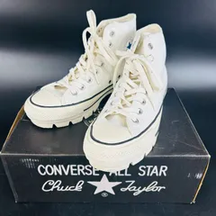 CONVERSE コンバース 26.5cm ALL STAR 100 CHUNK HI/オールスター チャンク ハイカット」 スニーカー 厚底 白 on766