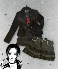 ト Lala レイース スカート + ジャケット + コルセット 3セットアップ