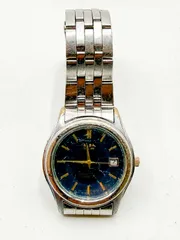SEIKO ALBA ソーラー腕時計 V145-0AL0 デイト メンズ中古