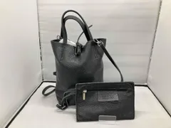 MARON FIRENZE マーロン　ブラック　革製　ハンドバッグ　ショルダーバッグ　イタリア製