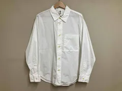 MHL. エムエイチエル GARMENT DYE COTTON POPLIN ガーメントダイコットンポプリン 長袖シャツ Margaret Howell サイズM ホワイト