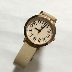 無印良品 腕時計】 公園の時計・小 ヌメ革 ベージュ クオーツ - メルカリ