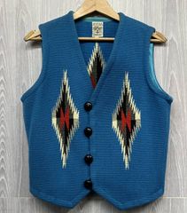 50s 60s オルテガ ベスト ロング ポケ付 44 XL チマヨ ビンテージ
