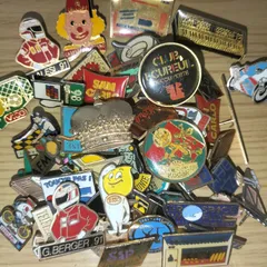 ピンバッジ 50個セット フランス雑貨 まとめ売り ピンズ ヴィンテージ ピンバッチ AJ2-50-0219-6