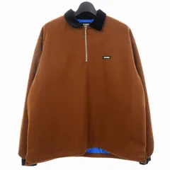 エクストララージ X-LARGE キルティングハーフジップ ブルゾン 襟切替 L ブラウン 茶 101234014003