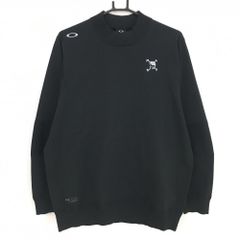 美品】オークリー スカル モックネック ニット セーター ブラック M
