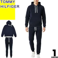 トミーヒルフィガー TOMMY HILFIGER ボア セットアップ メンズ パーカー フリース スウェット 上下 ロゴ 刺繍 部屋着 裏起毛 大きいサイズ ブランド おしゃれ 紺色 ネイビー 09T4533 09T4534