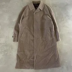 【U-85】DorlandHouseロンドン英国調ヘリンボーン比翼ロングコートブラウンメンズM〜L相当秋冬美品