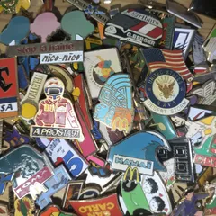 ピンバッジ 100個セット フランス雑貨 まとめ売り ピンズ ヴィンテージ ピンバッチ AJ2-100-0219-3