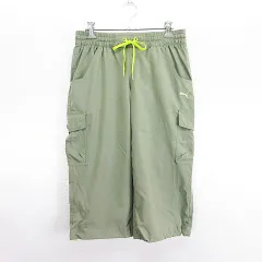 プーマ PUMA 508108 カーゴパンツ ボトムス クロップド ウーブンパンツ ロゴ M カーキ スポーツウェア ※EKM