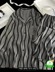 新品/メンズ ストライプ パジャマ セット 110