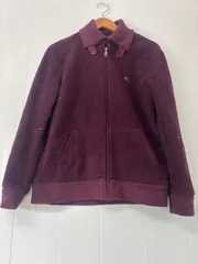 バーバリー　ブラックレーベル　フリースボア　ジャケット　紫　２