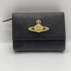 【中古】vivienne westwood C93ER レザー 三つ折り財布 ブラック　ヴィヴィアンウエスト[24][240024548627]のサムネイル