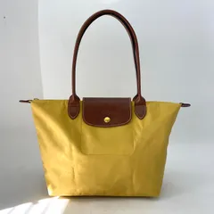 ロンシャン ハンドトートバッグ プリアージュ 黄 折り畳み 旅行GB141