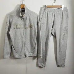 Kappa カッパ スウェット セットアップ ジャケット パンツ イタリア ITALIA EROI フットサル 上下 メンズ L グレー系 B609