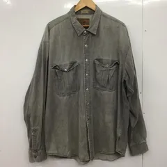 USED 古着 シャツ、ブラウス 長袖 長袖シャツ 無地シャツ カラーシャツ