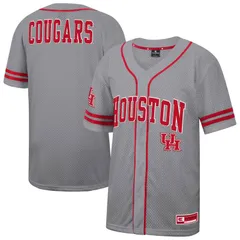 コロシアム メンズ トップス Tシャツ ジャージー Mens Colosseum Gray Houston Cougars Free Spirited Baseball Jersey Hou Grey グレー