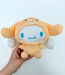サンリオ カプチーノ 服 着た シナモロール ぬいぐるみ