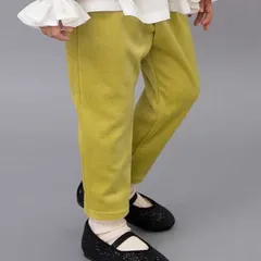 《新品》カットコールパンツ 100㎝ BREEZE イエロー 子供服 長パンツ J420075