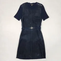 LOUIS VUITTON　ワンピース　モノグラム　ベルト　レザー　ドッキング　ブラックのサムネイル