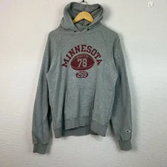 Champion チャンピオン スウェットパーカー ロゴプリント グレー X-LARGEサイズ メンズ 古着 ストリート アメカジ