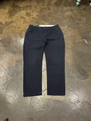 90s ポロラルフローレン ツータック ネイビー チノパンツ 38x34