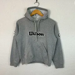 Wilson ウィルソン スウェット パーカー デカロゴ グレー Lサイズ レディース 古着 スポーツMIX アメカジ ストリートのサムネイル