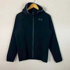 00s OAKLEY オークリー フルジップ パーカー ロゴプリント ブラック LARGEサイズ メンズ 古着 テック系 ストリート