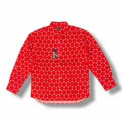 参考上代24200円 未使用 MASSES 19SS DOT SHIRT L ドット柄  長袖シャツ マシス レッド L （55363A）のサムネイル