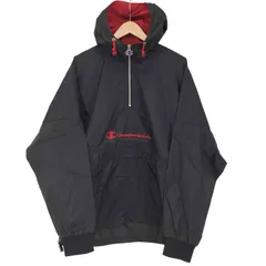 チャンピオンプロダクツユーエスエー CHAMPION PRODUCTS USA 90-00s ロゴ刺繍 ナイロン アノラックパーカー メンズ import：L 