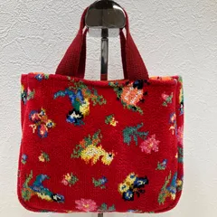 9898　FEILER　フェイラー　ハイジ　バッグインミニトート　レッド　赤　シュニール織り　ハンドバッグ　トートバッグ　ミニバッグ　ミニ　小さめ　レディース　シンプル　きれいめ　あひる　てんとう虫