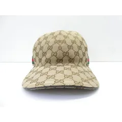 GUCCI グッチ GGキャンバス ベースボールキャップ 200035 帽子 △WP2885