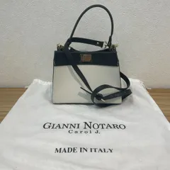 【成】美品!! GIANNI NOTARO ジャンニノターロ ミニ2WAY バッグ 保存袋付 【5455YO】B19
