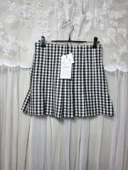 新品 ZARA ザラ チェック プリーツ ミニスカート