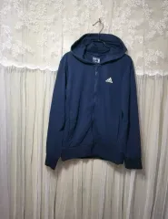 アディダス コットン フード ジップアップ ジャケット