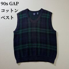 90s ヴィンテージ 幾何学ジャガード ジップ 半袖 ニットポロ 黒 M 短丈 
