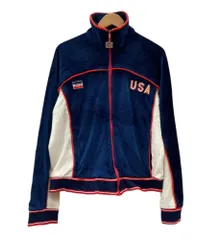 リーバイス Levi's 1984 80s 80年代 ロサンゼルスオリンピック USA ベロア トラックジャケット TALON 紺 ジャケット ロゴ ネイビー Lサイズ 104MT-2731のサムネイル