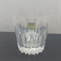 【未使用保管品】HOYAクリスタル　ロックグラス　カットグラス　昭和レトロ　販売終了品　希少　（ん）