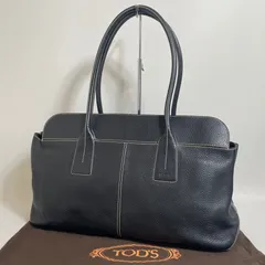 2602-22｜美品｜トッズ トートバッグ レザー ブラック