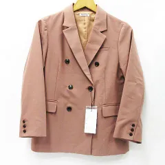 タグ付き 未使用品 COHINA コヒナ テーラードダブルジャケット ピンク系 レディース F CEI00110 M0005-08-0219⑩