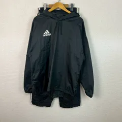 00s adidas アディダス ナイロン セットアップ バックプリント ブラック Oサイズ メンズ 古着 ストリート スポーツMIX