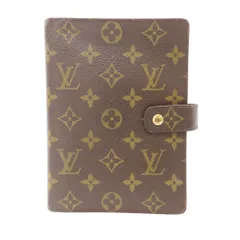 【中古】LOUIS VUITTON ルイヴィトン R20105 モノグラム アジェンダ MM 手帳カバー レザー 定番 ビジネス デイリー使い 6穴 B6 シンプル メンズ レディース LV ブランド A2600374 【無料ギフトラッピング承ります】