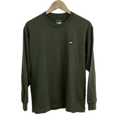 THE NORTH FACE(ノースフェイス) 長袖Tシャツ サイズM メンズ美品  - カーキ×黒×白 クルーネック